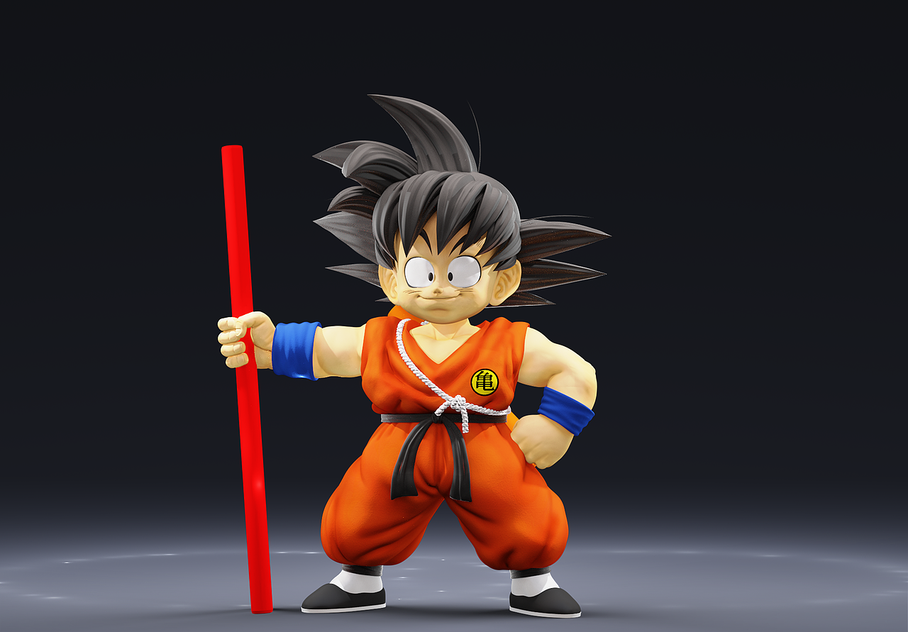 龙珠GK雕像——小悟空2.0,个人作品