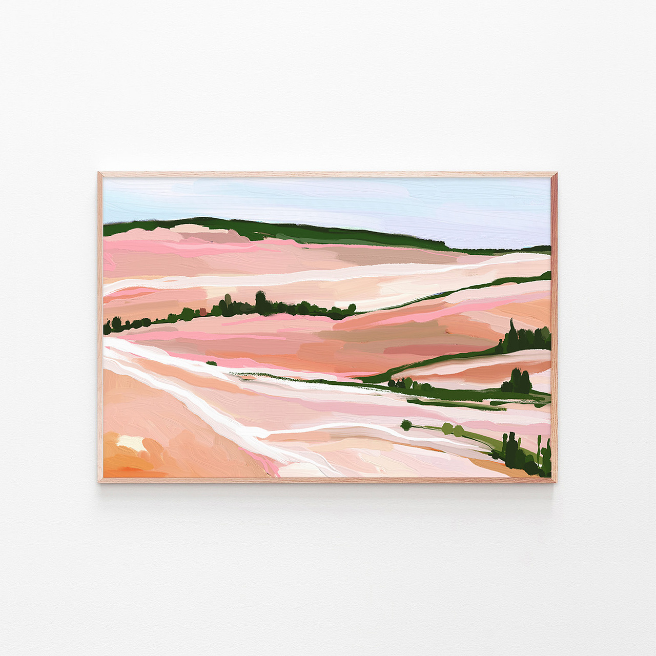 原创现代色彩风景油画 For 美国知名艺术品牌