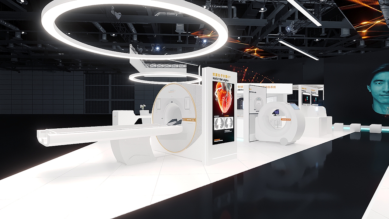 一比一还原进博会展台效果，进博会~