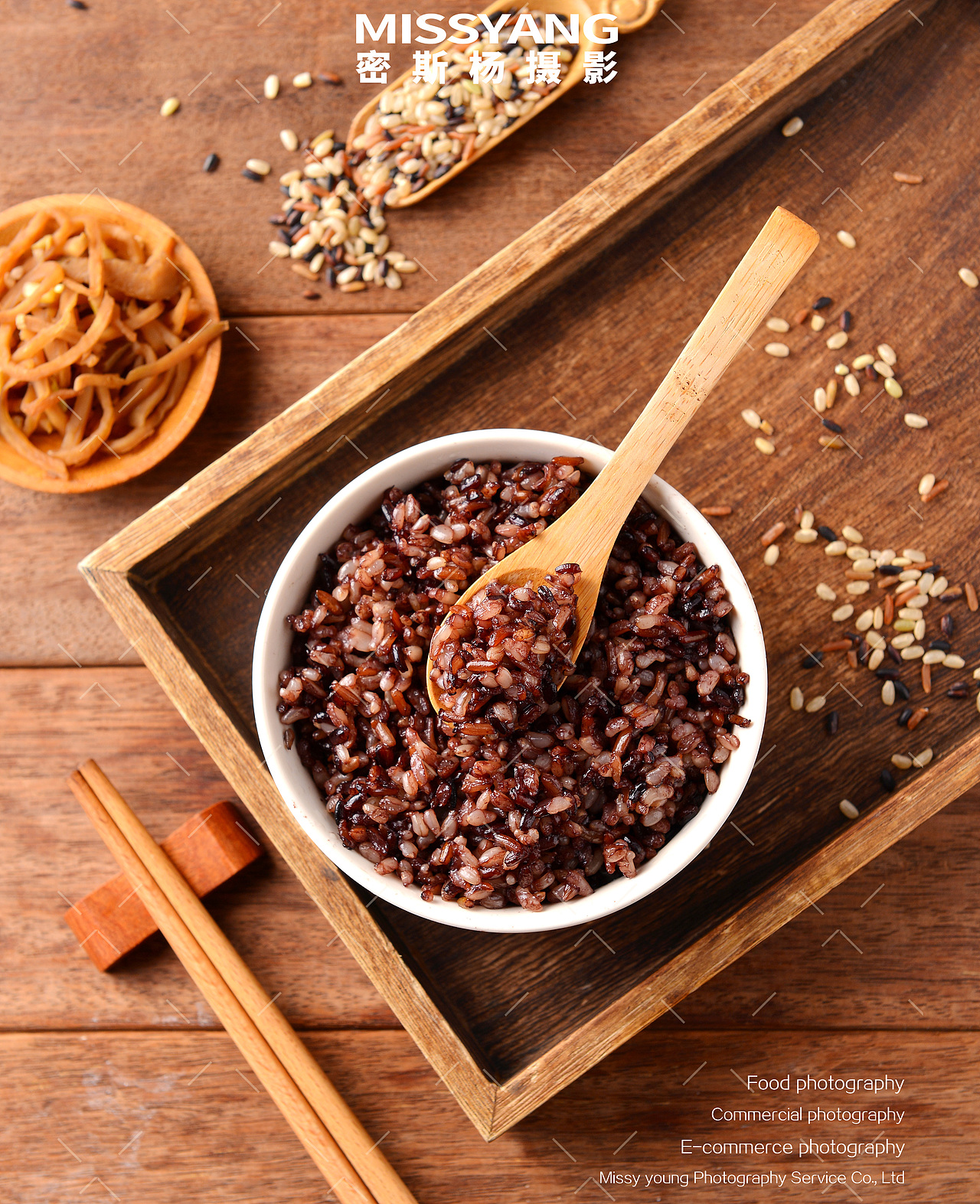 三色糙米杂粮饭拍摄|美食摄影|电商摄影|×郑州密斯杨