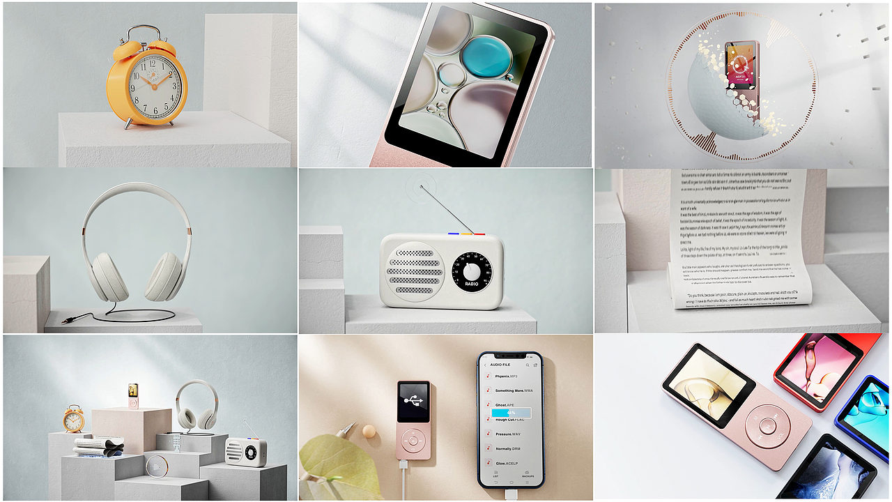 三维动画MP3 功能卖点创意展示