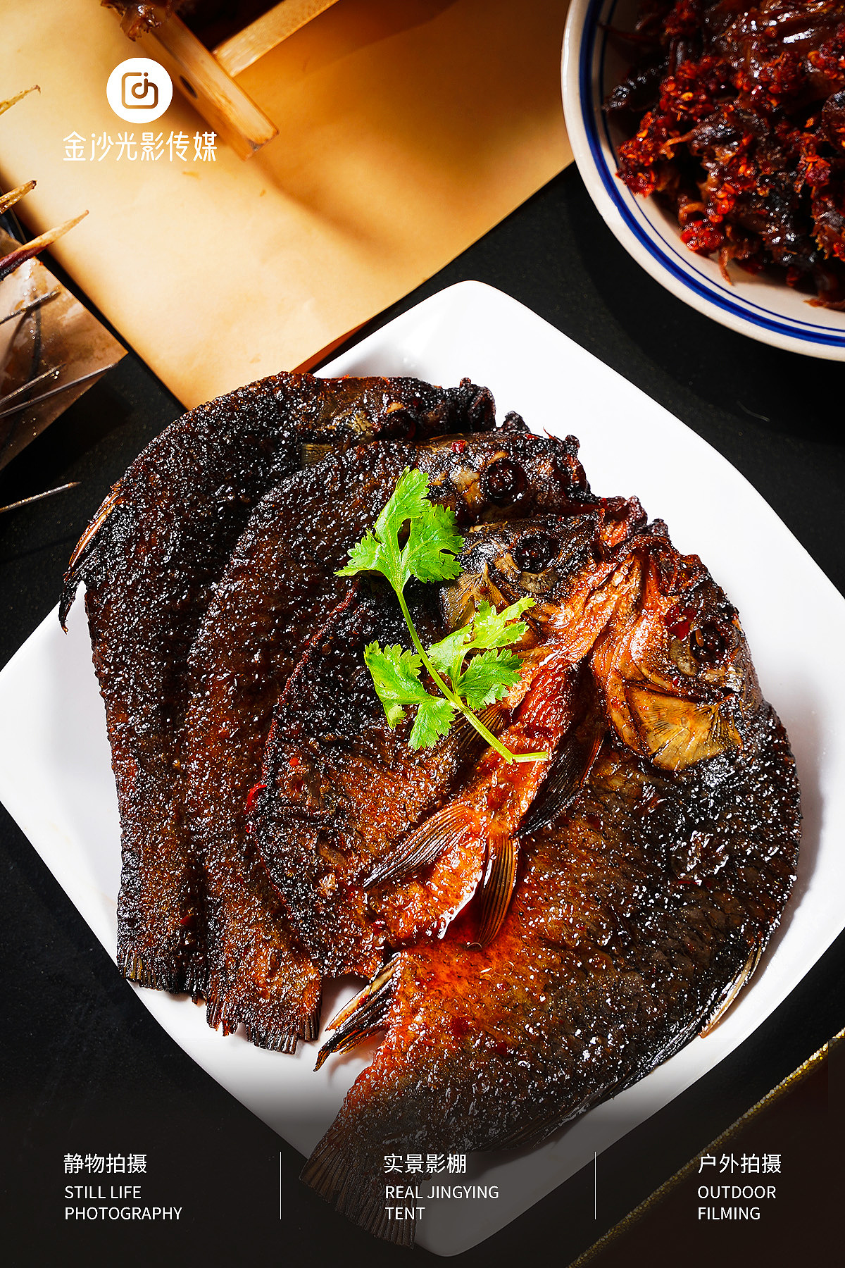 武汉美食拍摄卤菜大骨头基围虾腊鱼串串图片美食摄影