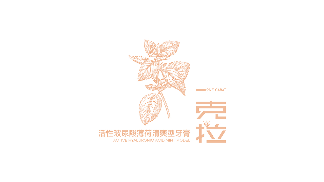 一克拉创意牙膏品牌包装设计