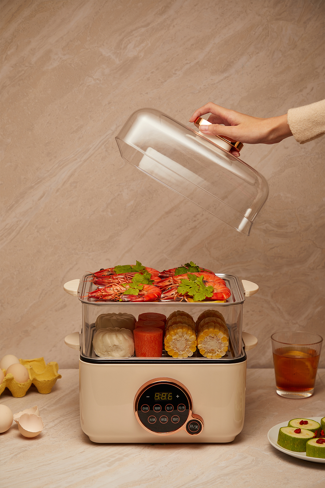 产品拍摄-小家电-电蒸锅