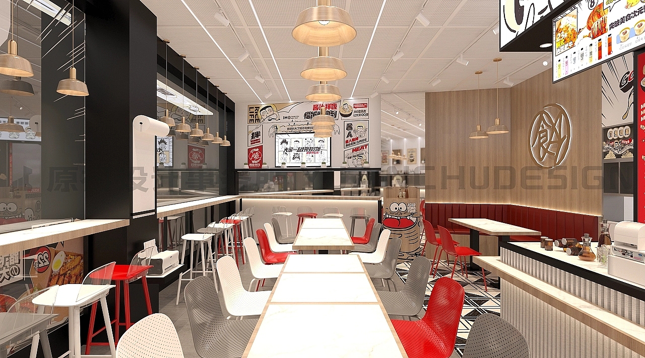 坐标厦门📍店面装修设计|二次元学生儿童餐厅