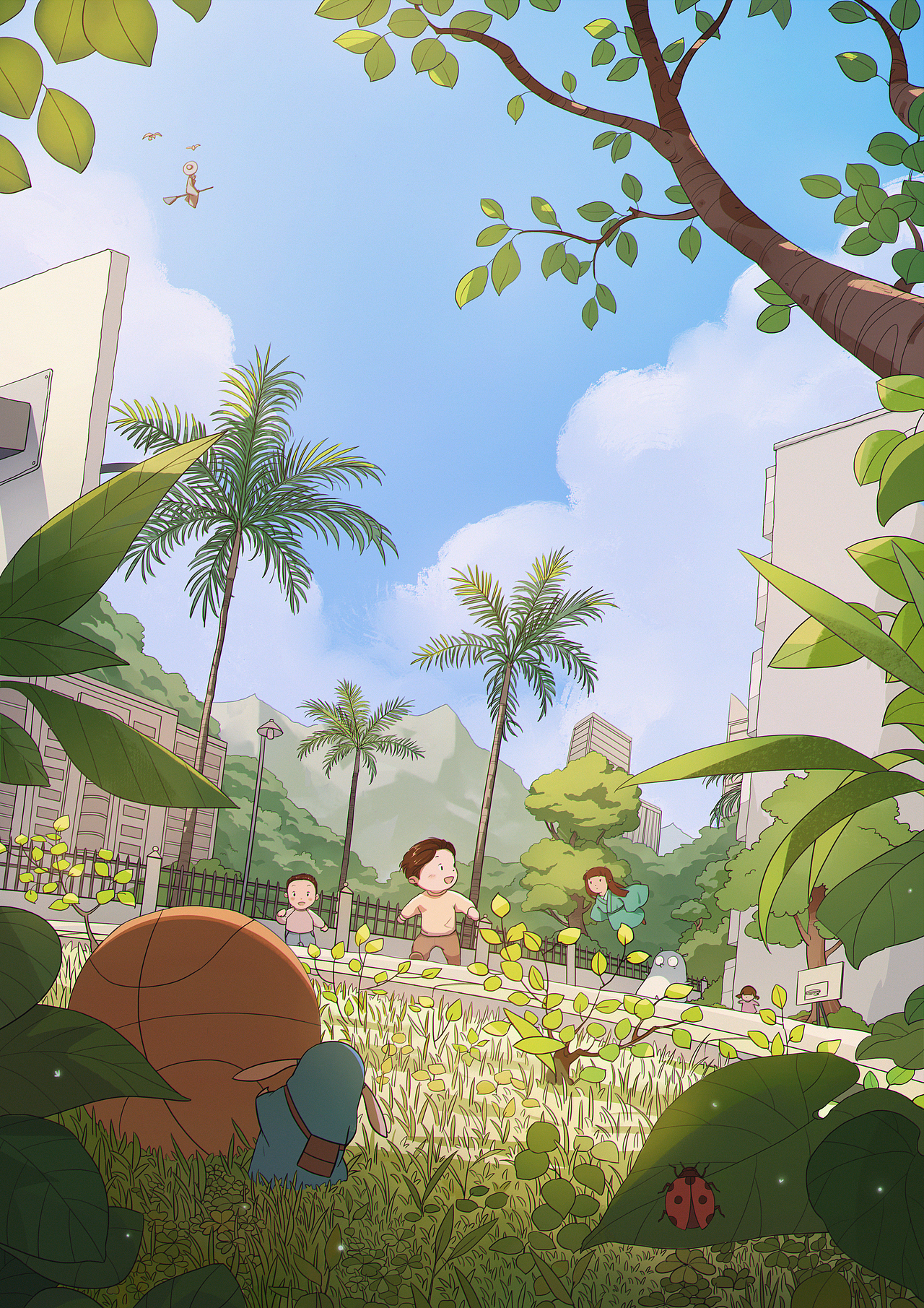 我家楼下 | 插画合集 2（图ZMzQ0NjIwNTg0） - 创作习作 - 站酷设计师嘉嘉王原创素材 - 站酷ZCOOL