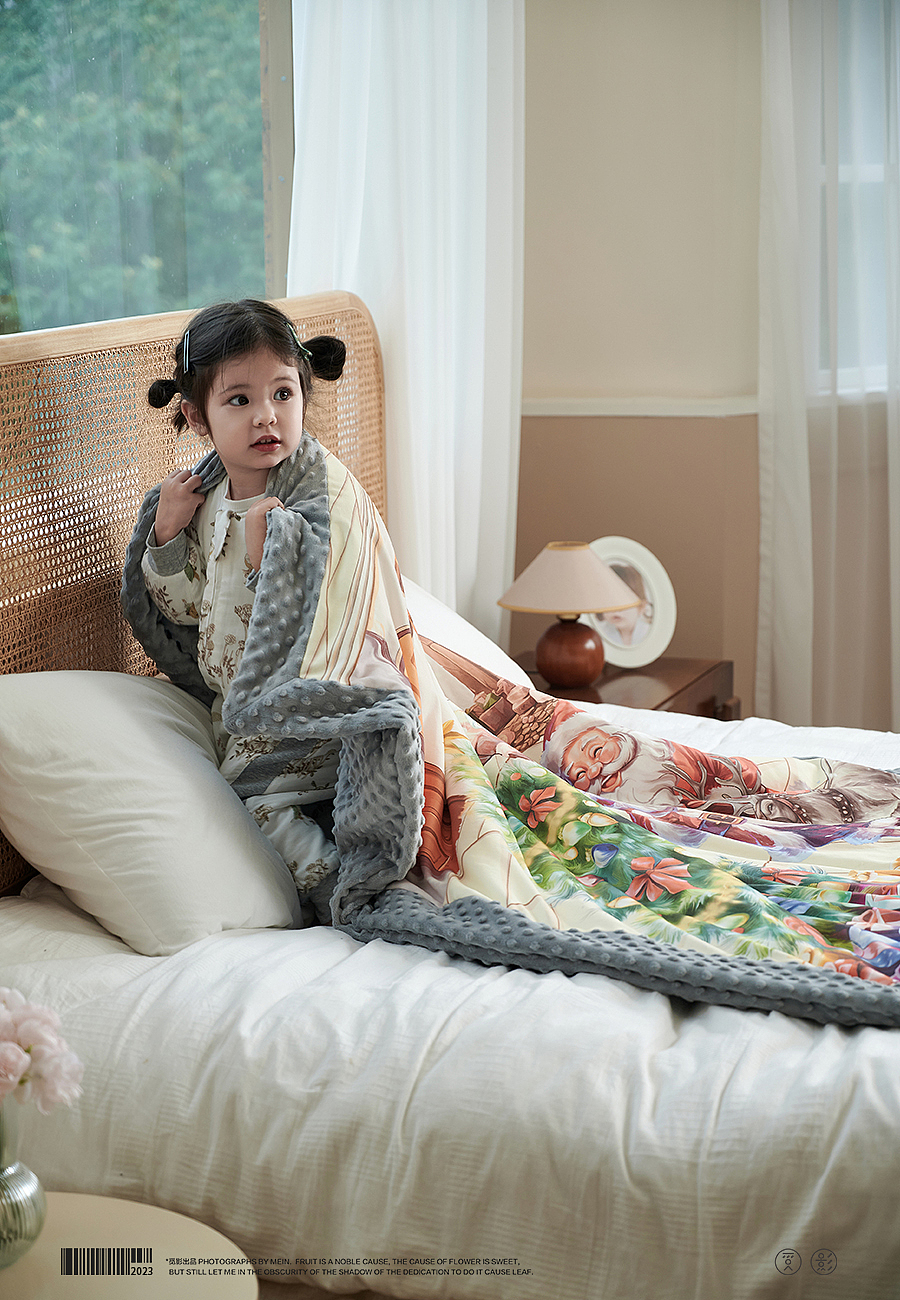 Diamonds婴童秋冬睡袋盖毯拍摄