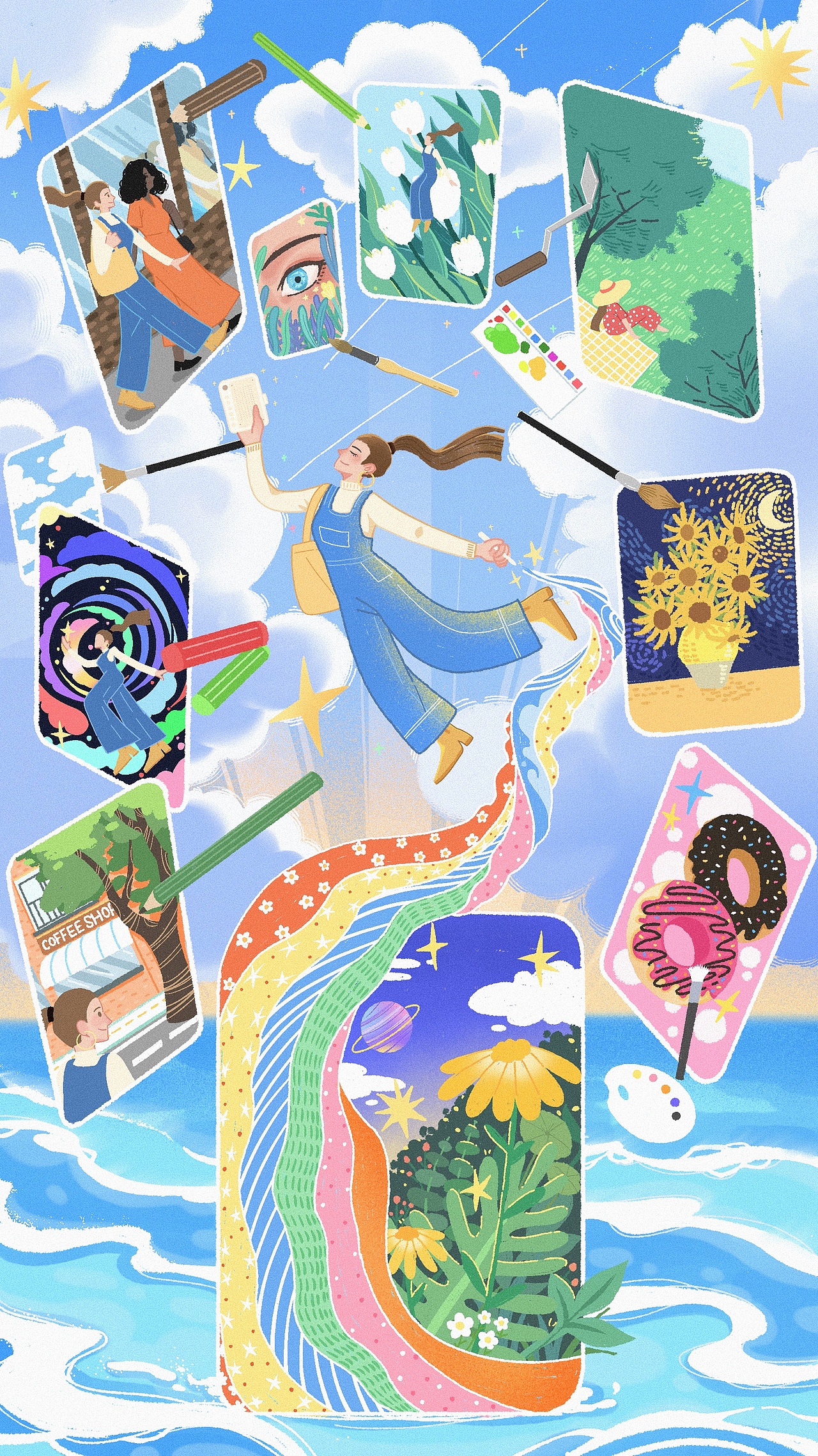 插画-灵感之海（图ZMzUwMzgzMzgw） - 商业插画 - 站酷设计师野比凡原创素材 - 站酷ZCOOL