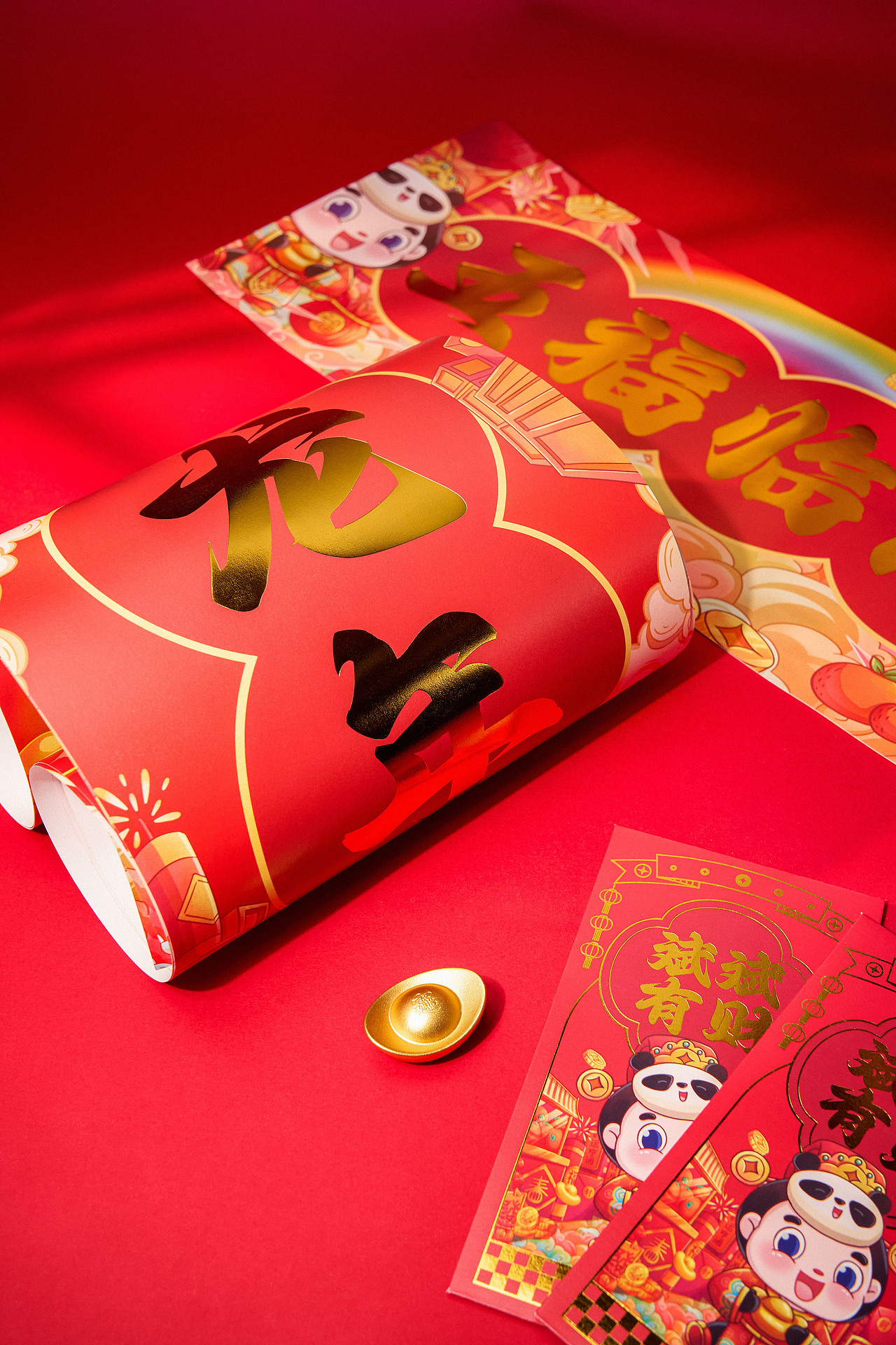 彩虹集团丨2024新年五神礼盒设计（图ZMzYxMDIzMDg0） - 包装 - 站酷设计师鸢尾工作室原创素材 - 站酷ZCOOL