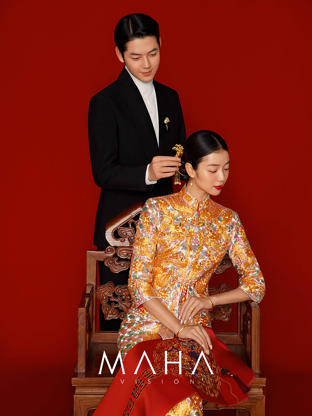 MAHA丨新中式喜嫁婚纱（图ZMzYwOTMxMjE2） - 婚礼摄影 - 站酷设计师MAHA贾潇原创素材 - 站酷ZCOOL