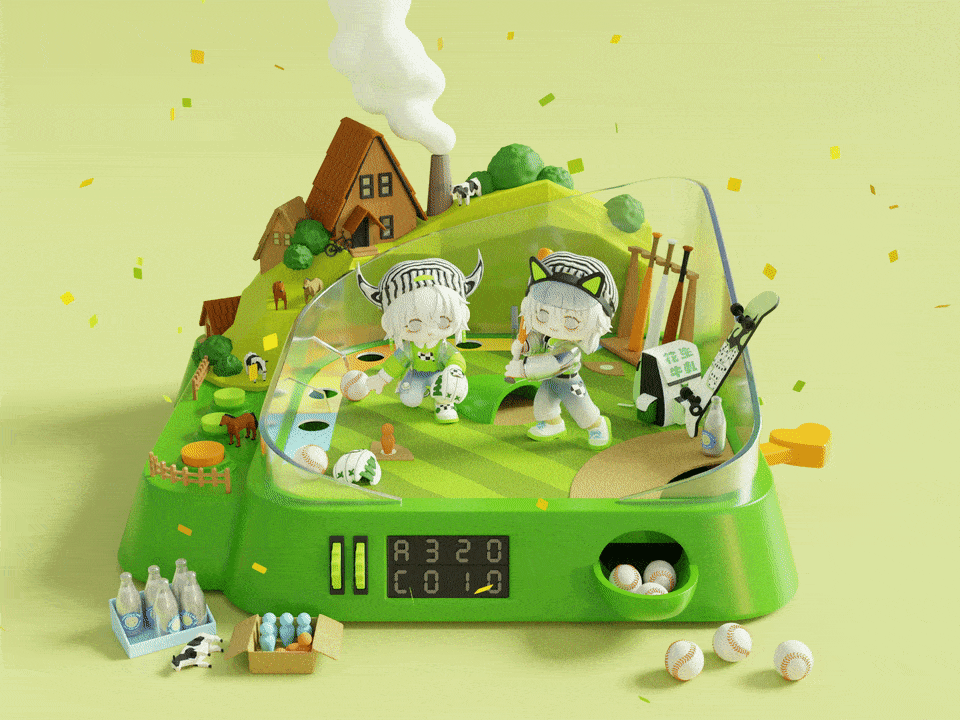 Blender3D - Baseball！（图ZMzIxODAwODQ0） - 人物/生物 - 站酷设计师marshmallow800原创素材 - 站酷ZCOOL