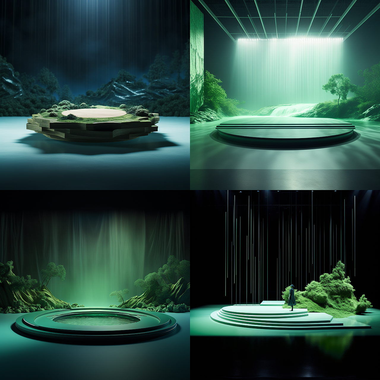 电商场景图/商业背景图 | AI绘画创作-合集