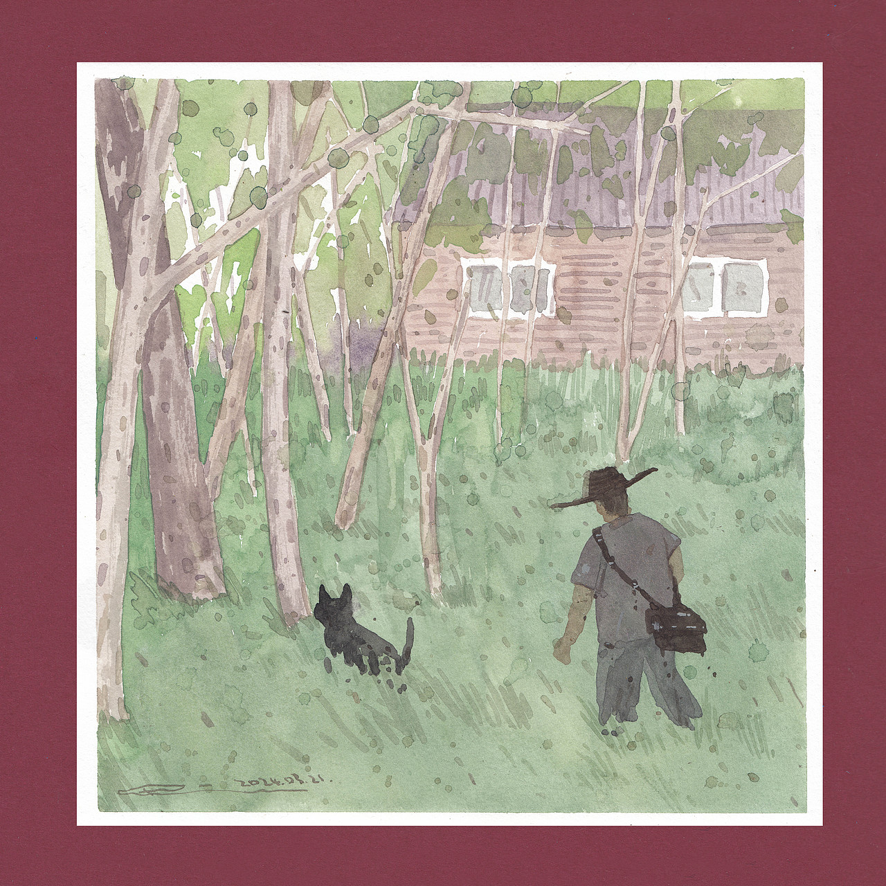 我的第56-58本画本-一人一狗的生活游记