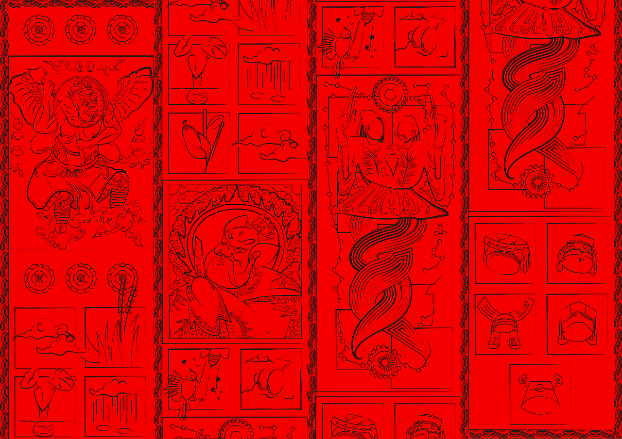 “伏羲兄妹的故事”基于瑶族道教神像画的叙事图形思维