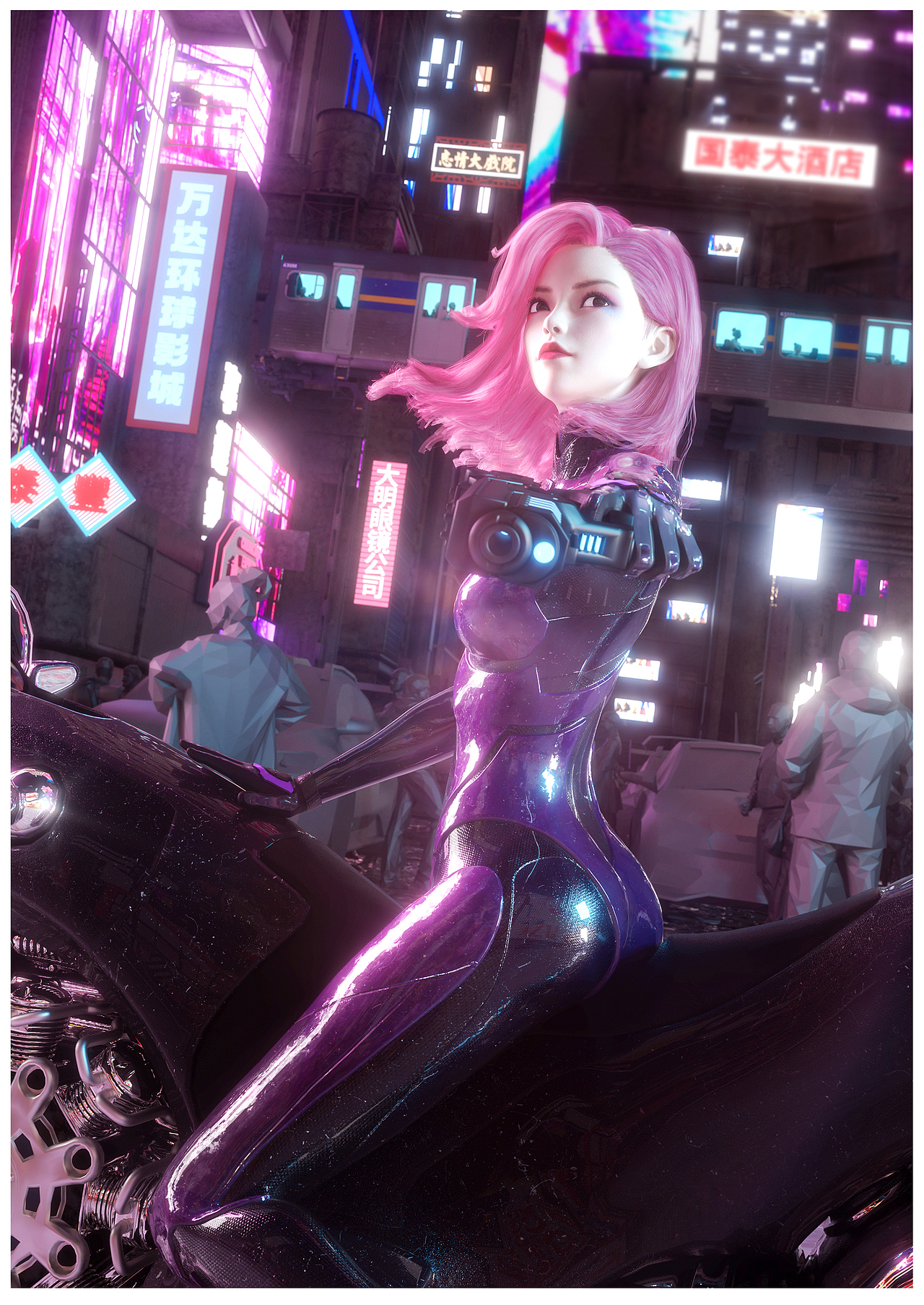 赛博朋克-【人物渲染】