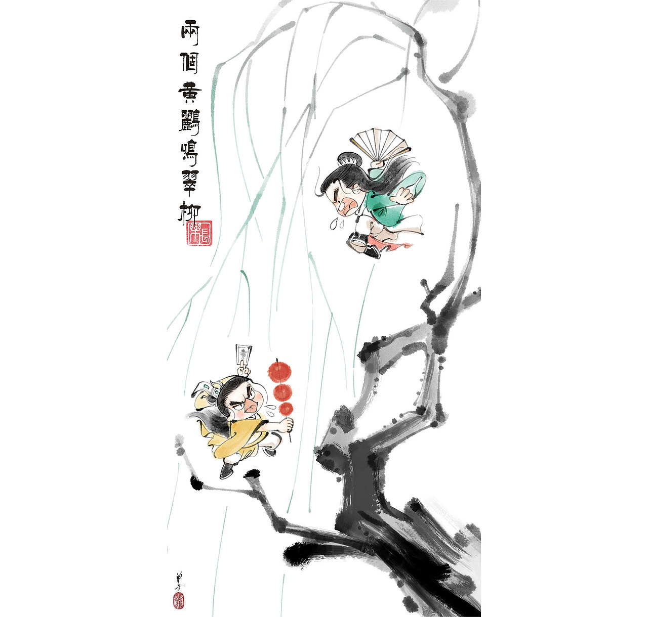 年画风合集（图ZMzI3OTczNDQ0） - 商业插画 - 站酷设计师单丹丹SHAN原创素材 - 站酷ZCOOL