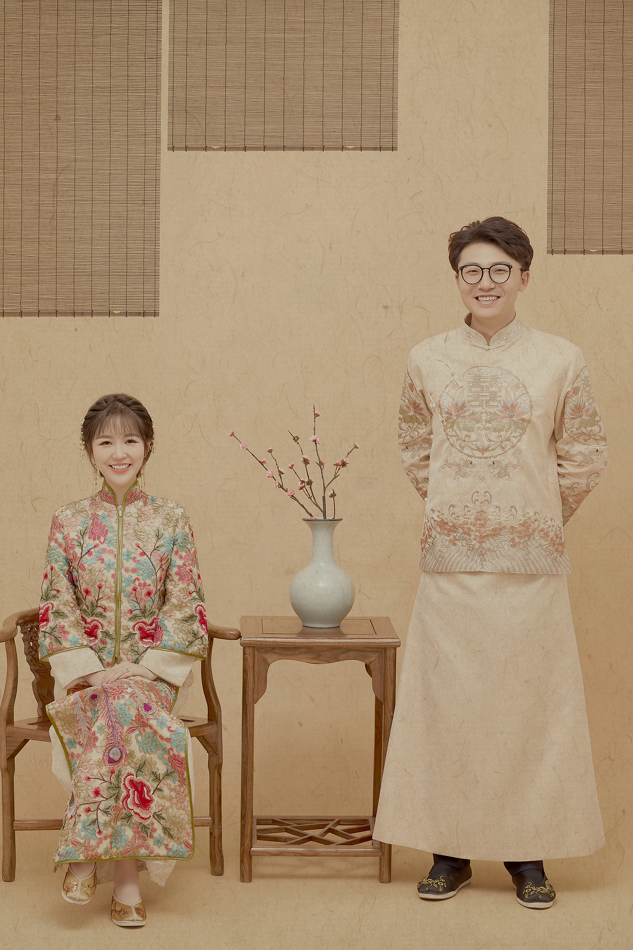 新颖的工笔画婚纱照,备婚一定要拍的风格