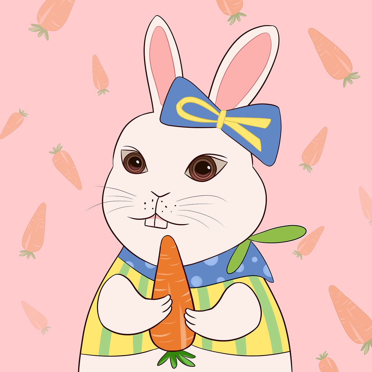 卡通兔子的变装（图ZMzIzMTA0MzY4） - 创作习作 - 站酷设计师沐下树原创素材 - 站酷ZCOOL