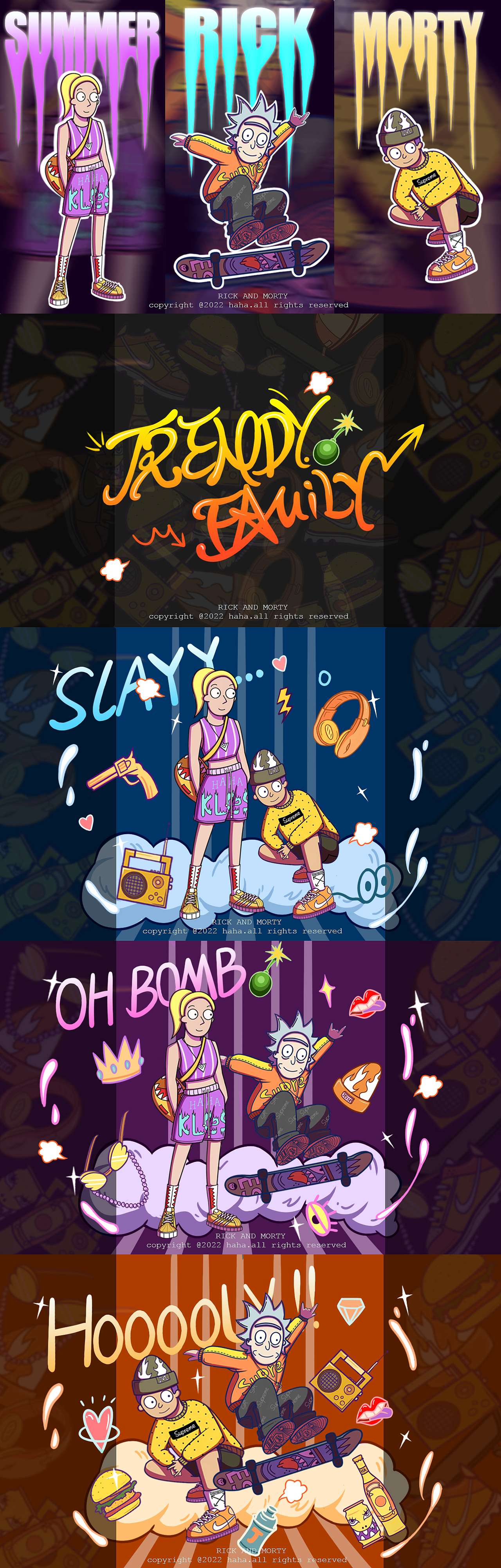 老顽童rick and morty（图ZMzEzODkwODY4） - 新锐潮流插画 - 站酷设计师一条酸菜鱼儿原创素材 - 站酷ZCOOL