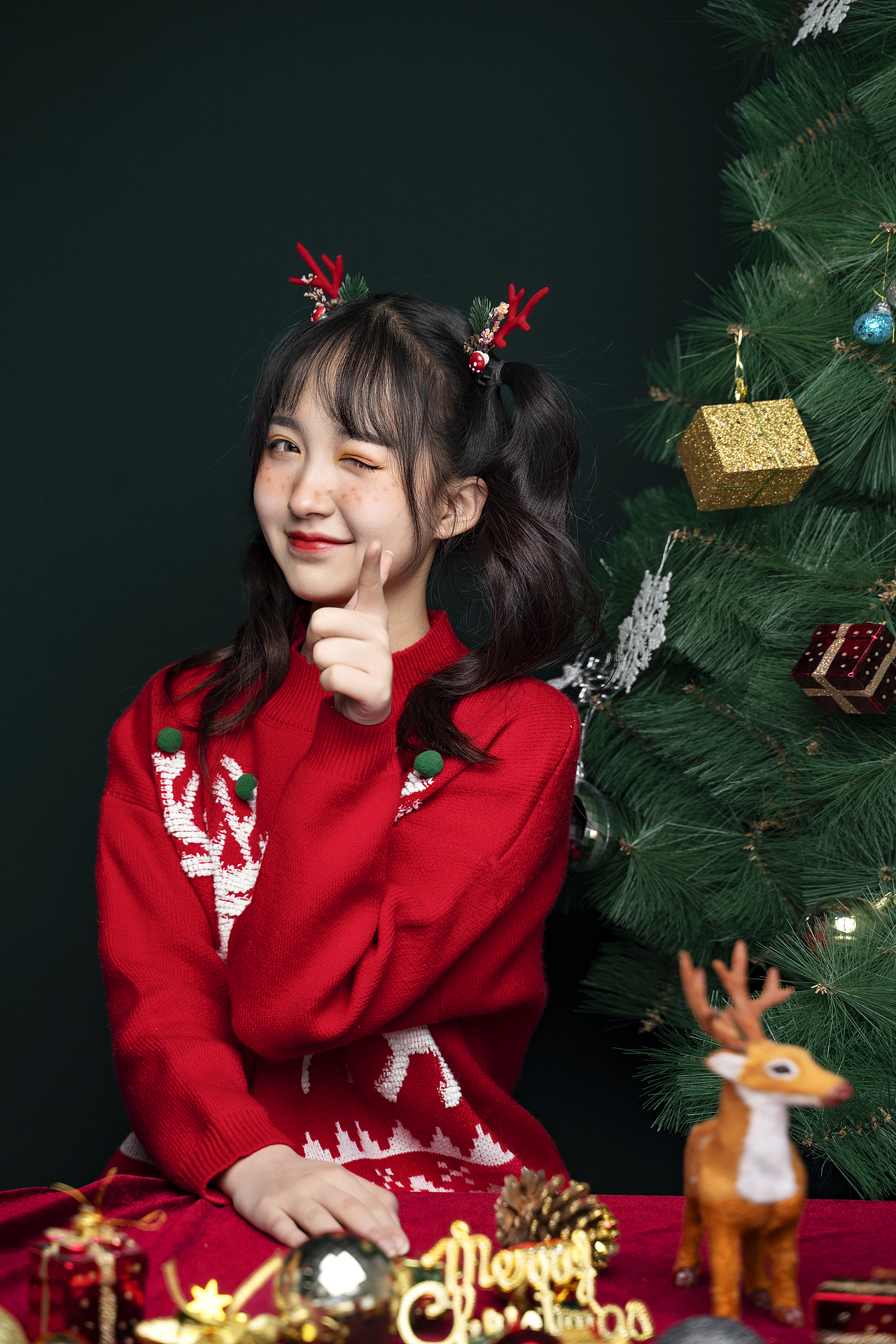棚拍圣诞样照