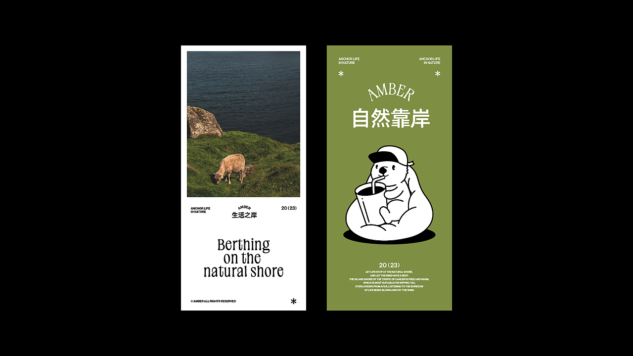 小岸茶·AMBER-茶饮品牌全案设计