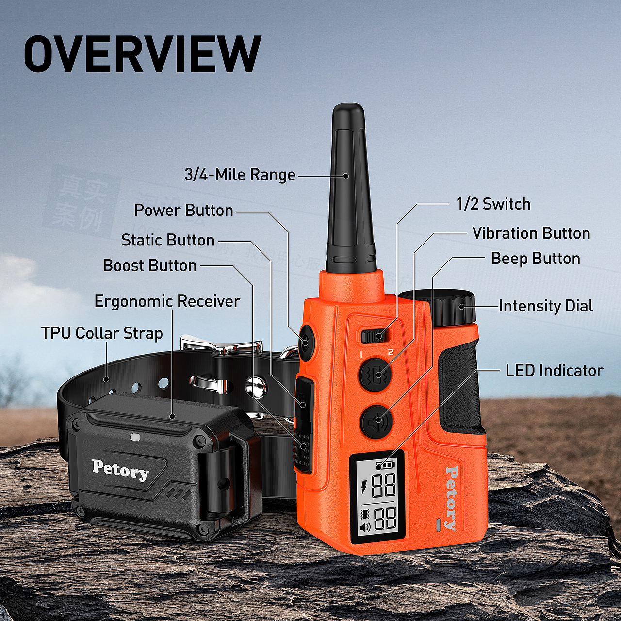 亚马逊产品建模渲染宠物用品训狗器图片排版主图A+设计