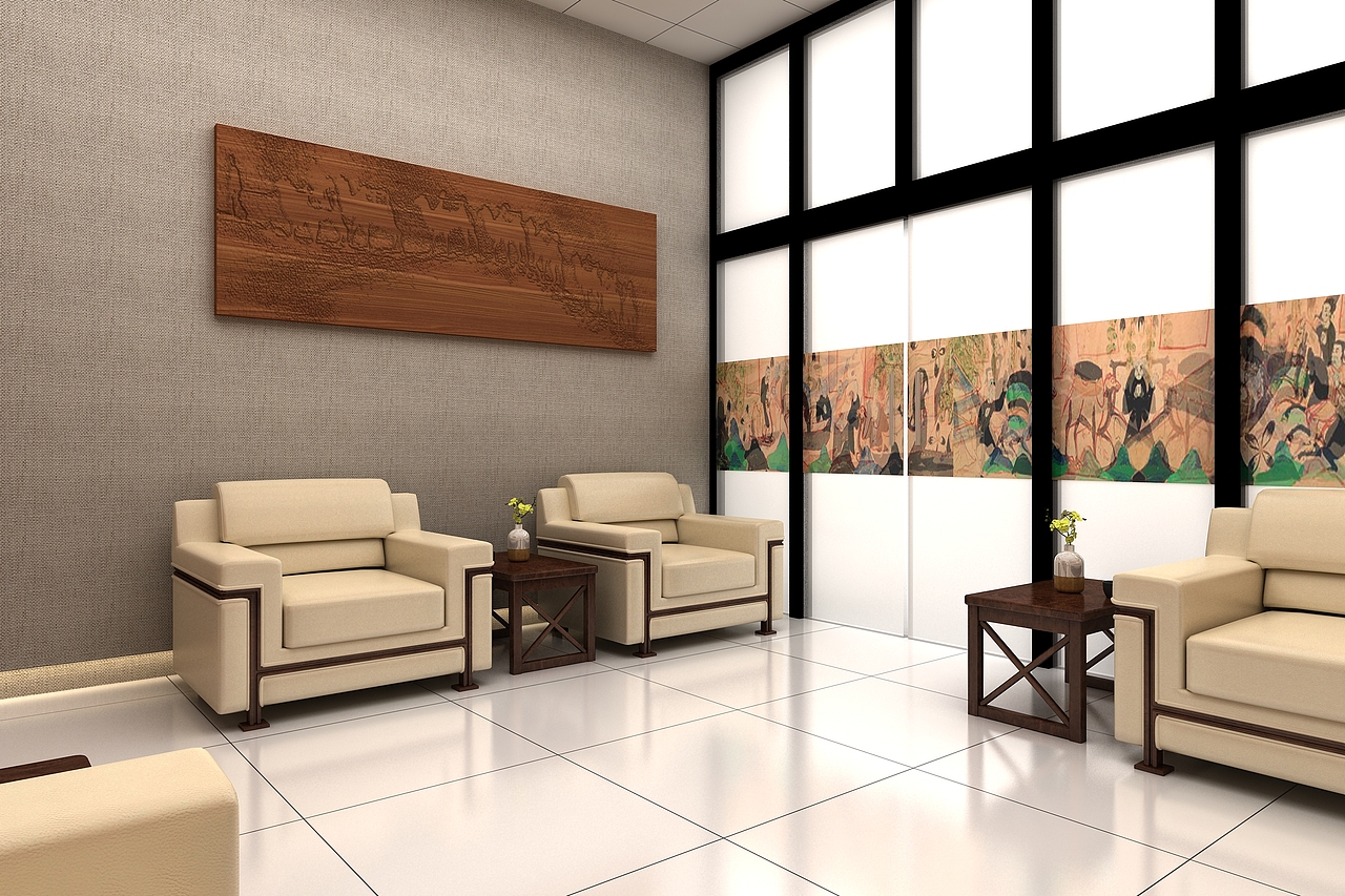 室内空间布局-接待室