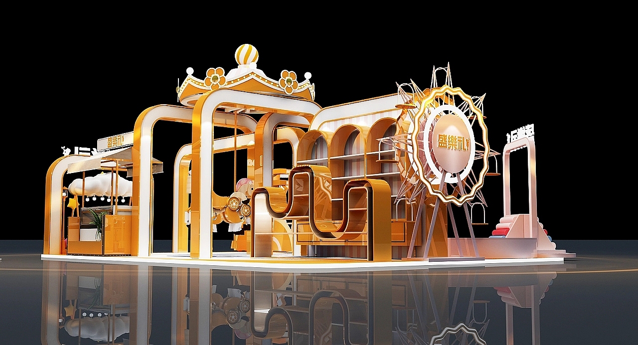 盛乐礼美陈设计（图ZMzM0MzU2MDY0） - 其他三维 - 站酷设计师pepper1110原创素材 - 站酷ZCOOL