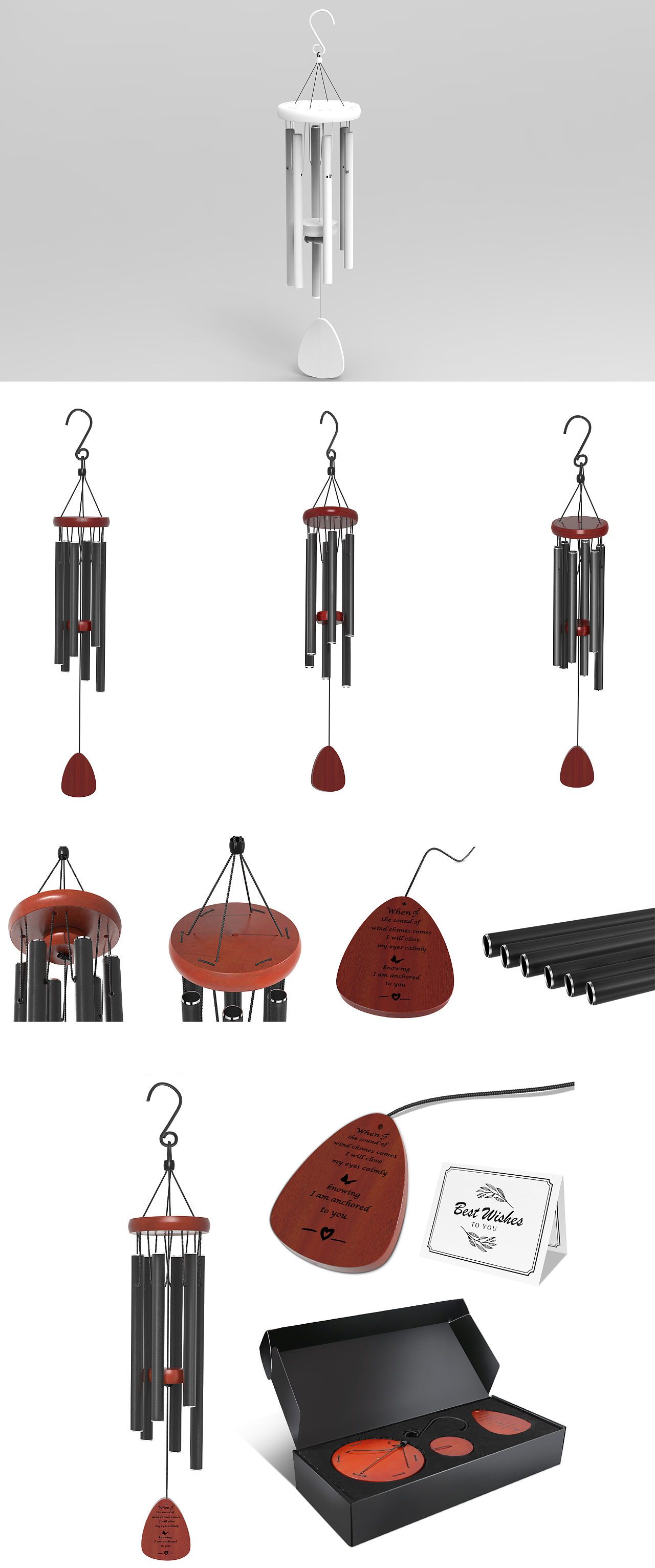 亚马逊套图——风铃（建模渲染）（图ZMzQyNDA0NTA0） - 产品 - 站酷设计师a韩情原创素材 - 站酷ZCOOL