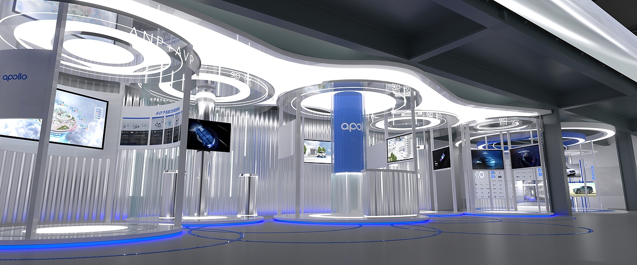 百度Apollo park展厅部分效果（图ZMzQ4NzU1MzQw） - 展陈设计 - 站酷设计师满师傅原创素材 - 站酷ZCOOL