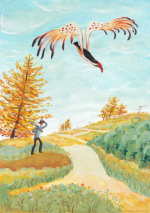 给刘亮程老师的散文集配图