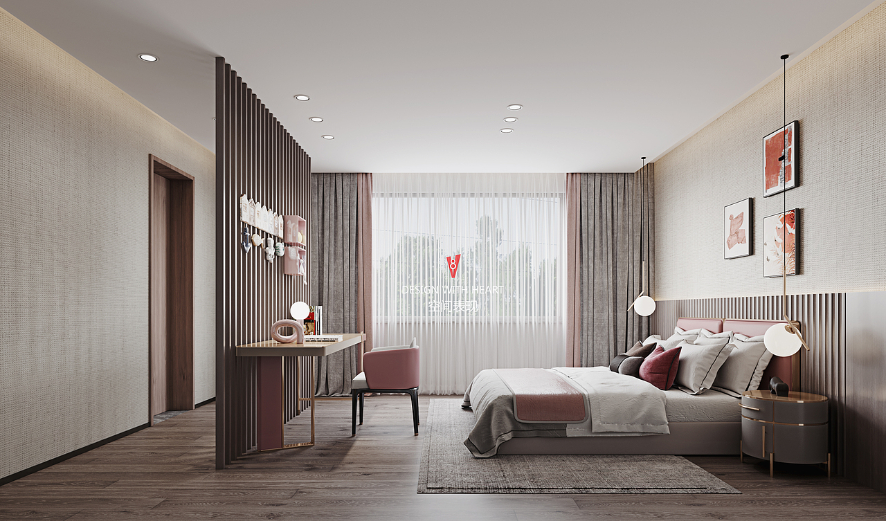 V8空间表现 | 新中式公寓设计