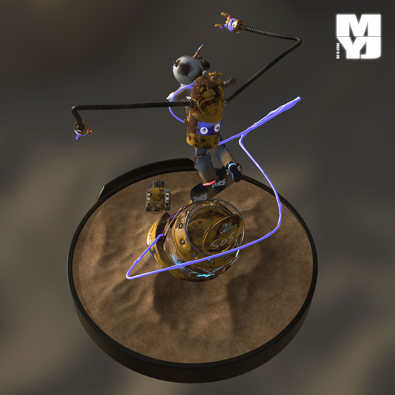 《滑板废墟站》