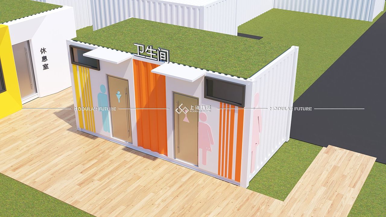 【扬品】集装箱卫生间|集装箱洗浴间|景区卫生间定制（图ZMzQ1MDgxOTgw） - 建筑/空间 - 站酷设计师扬品集装箱定制原创素材 - 站酷ZCOOL