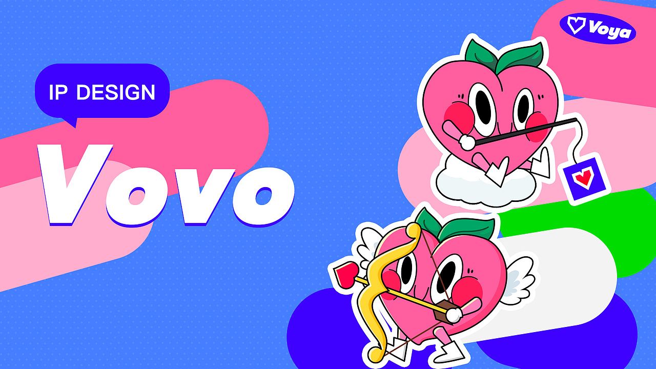 Vovo - 社交APP IP形象设计（图ZMzMzMjQ4NDc2） - IP形象 - 站酷设计师元十元原创素材 - 站酷ZCOOL