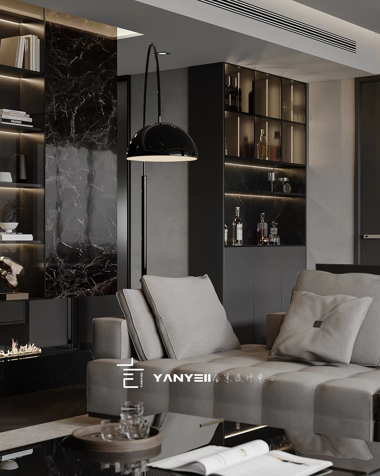 绍兴 | 现代极简黑白灰，简约又有质感的家