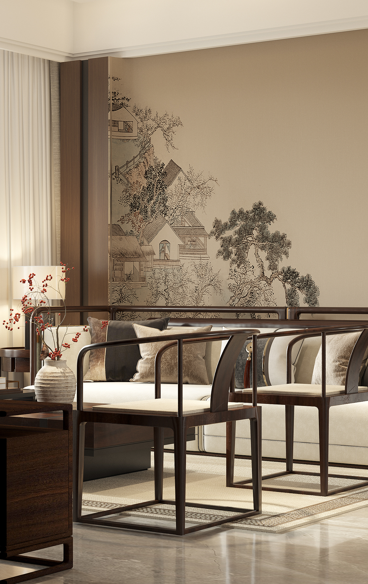 家装中式 - Home decoration（图ZMzYzMDgxMTY4） - 建筑设计 - 站酷设计师无畏视觉深化设计原创素材 - 站酷ZCOOL