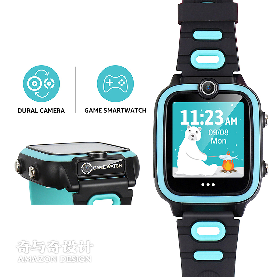 跨境电商 亚马逊产品主图设计案例-儿童手表拍照设计