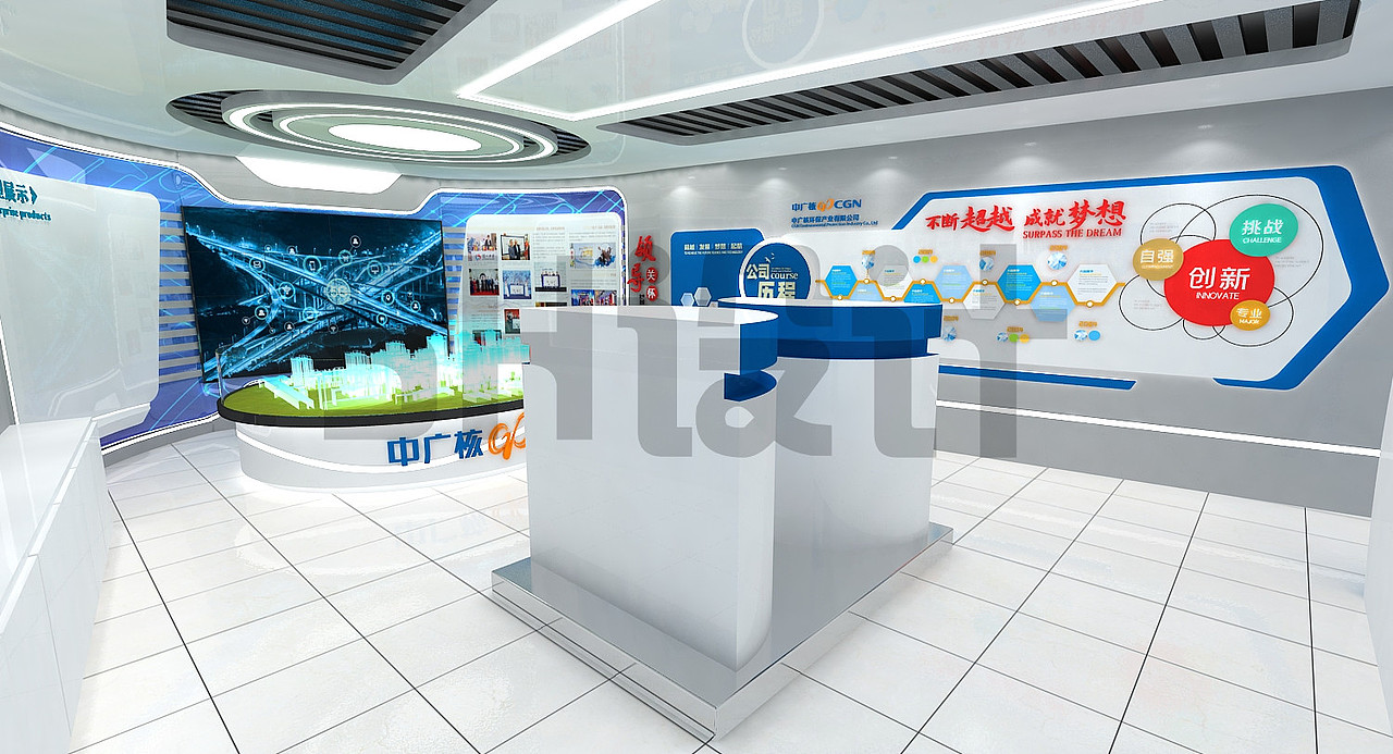 中广核企业展厅（图ZMzUzNTgwMzM2） - 展陈设计 - 站酷设计师SH设计原创素材 - 站酷ZCOOL