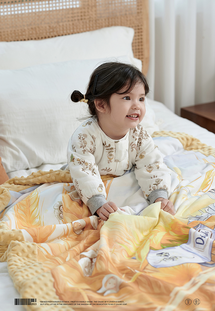 Diamonds婴童秋冬睡袋盖毯拍摄