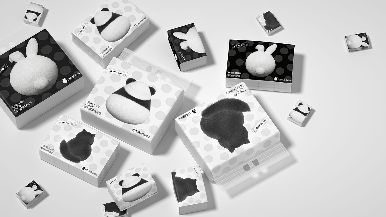 获奖设计｜绒绒柔动物系列纸巾（图ZMzU1ODYxNTQ4） - 包装 - 站酷设计师柏星龙设计原创素材 - 站酷ZCOOL