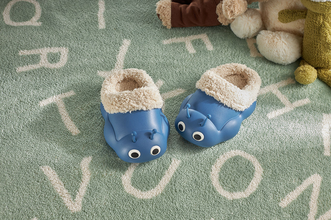 鞋子摄影丨儿童居家拖鞋拍摄X保暖鞋棉拖幸福玛丽