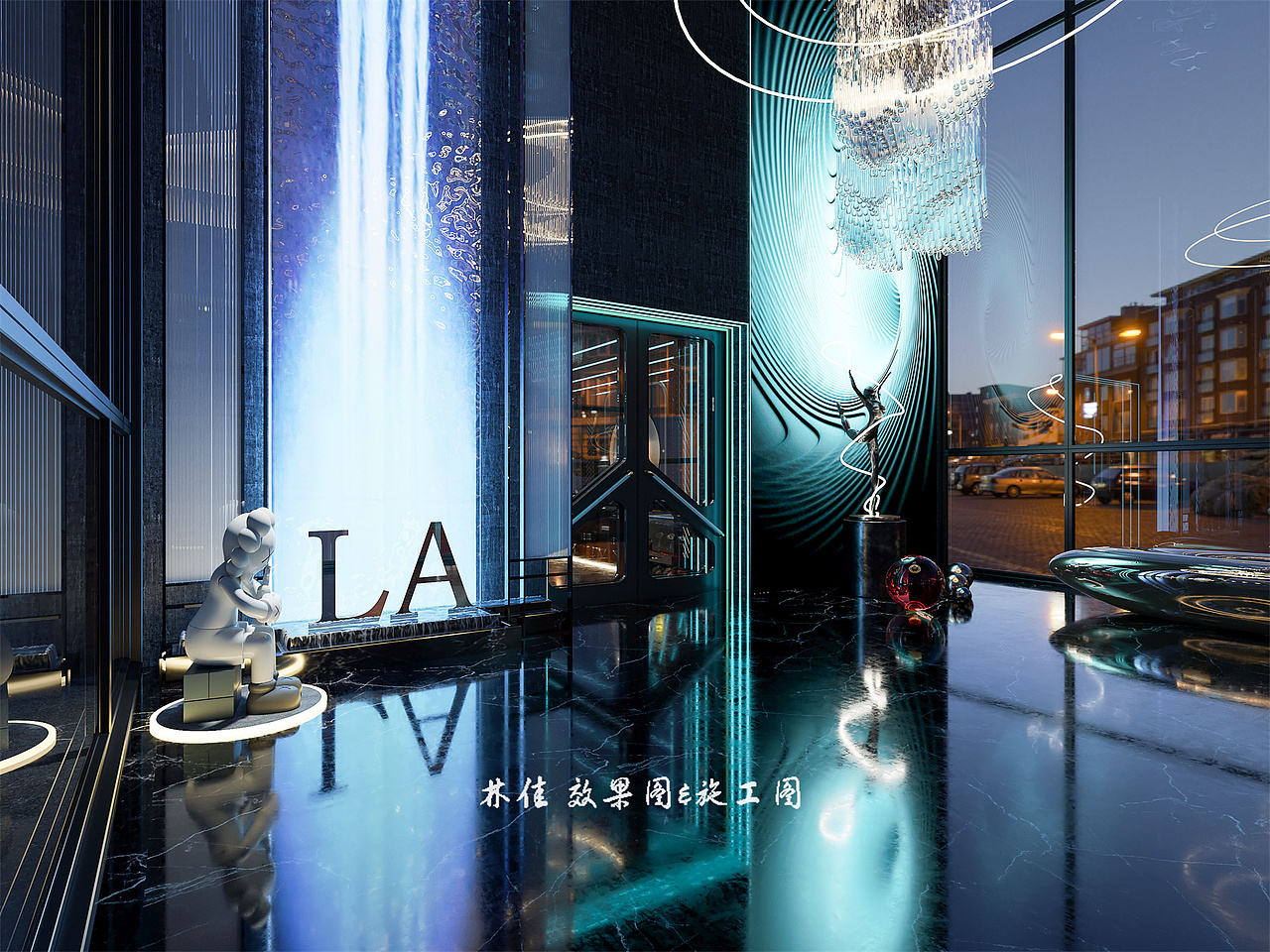 赛博朋克风酒吧设计