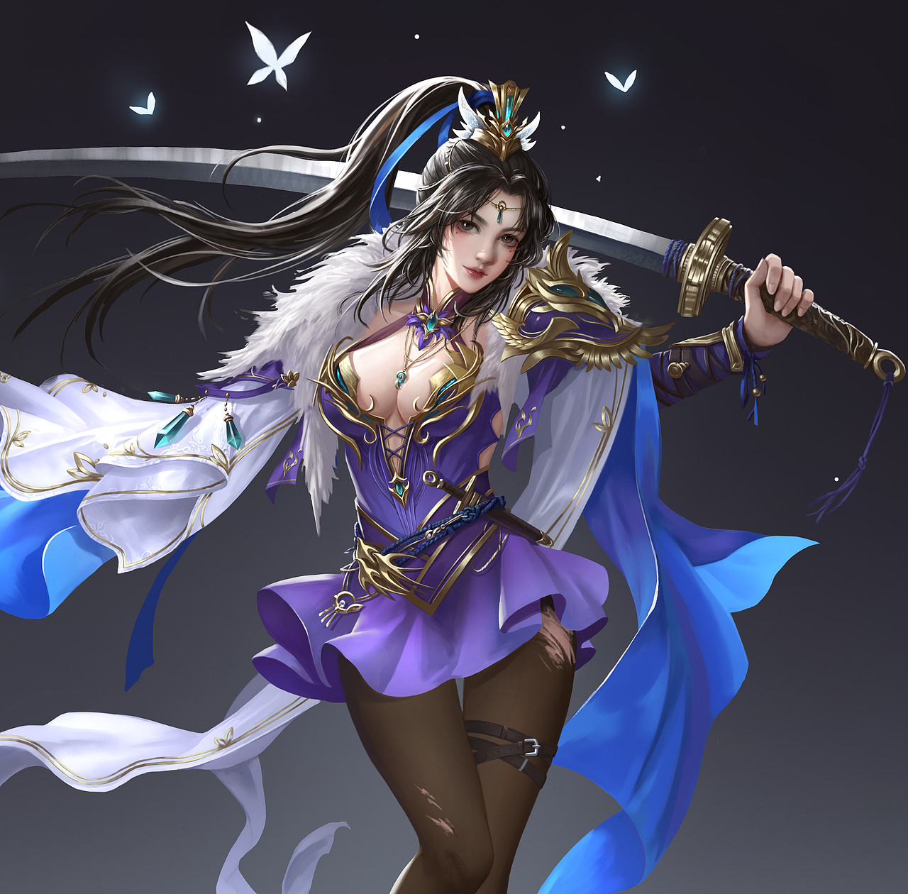 白芷（图ZMzY3MzM3MTEy） - 游戏原画 - 站酷设计师lin境月原创素材 - 站酷ZCOOL