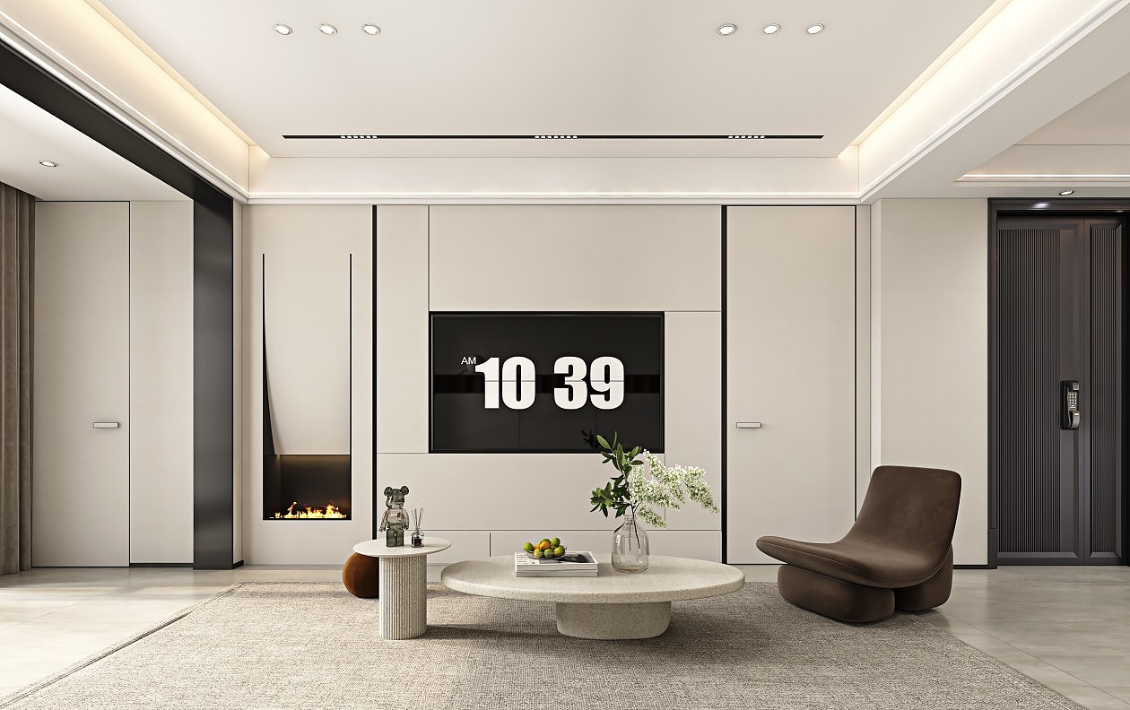 诧寂风格客餐厅效果图设计