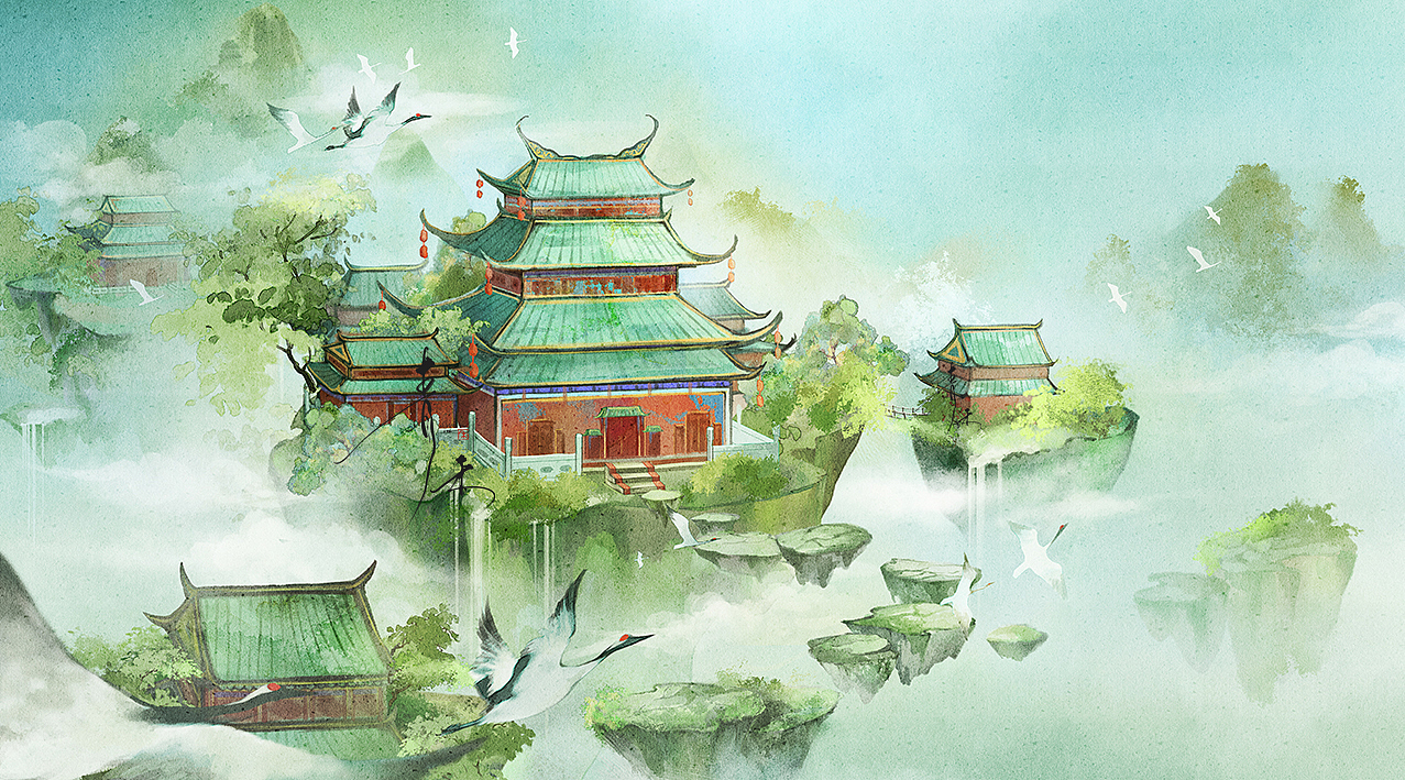 场景（图ZMjk5OTAzNjYw） - 艺术插画 - 站酷设计师轻快的小船原创素材 - 站酷ZCOOL