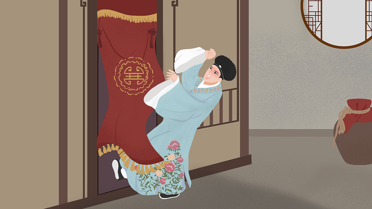 戏曲剧目插画（图ZMzI2MjE3Mjg4） - 艺术插画 - 站酷设计师萌乔巴巴原创素材 - 站酷ZCOOL