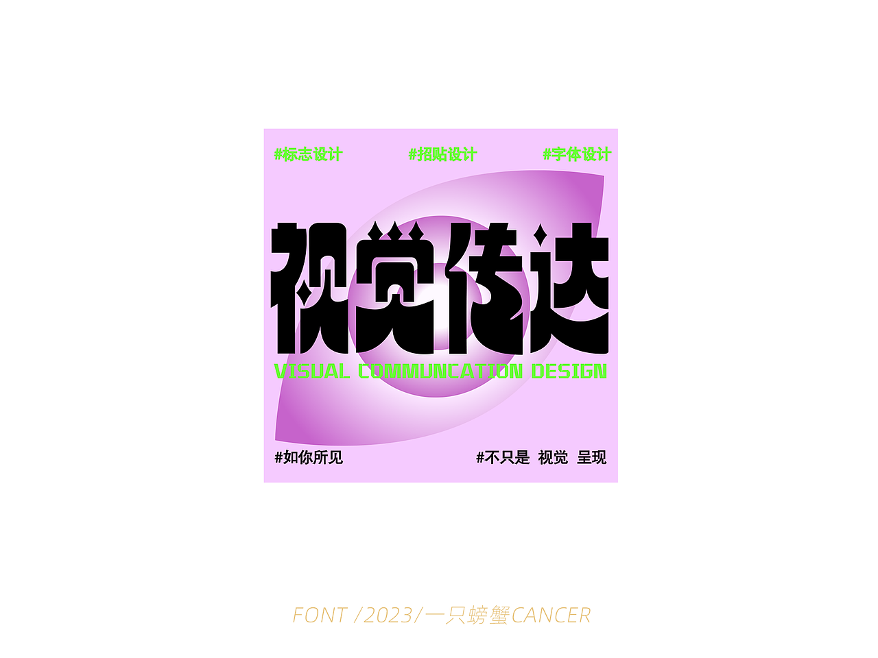 字体设计/书写2023（图ZMzQwMTExNjE2） - 字体/字形 - 站酷设计师一只螃蟹Cancer原创素材 - 站酷ZCOOL