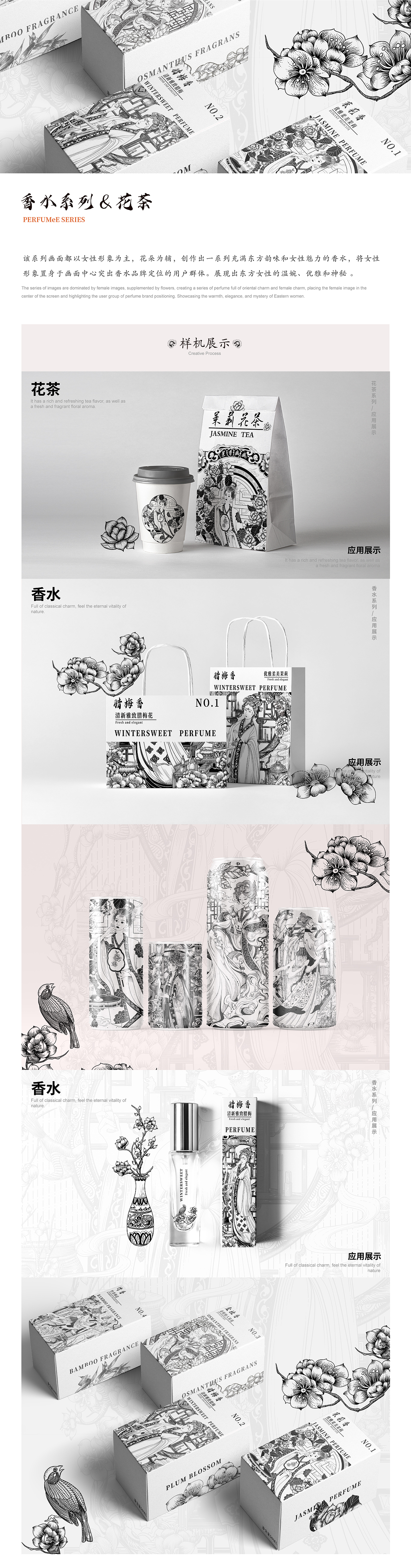 国潮商业插画|香水系列版画合集