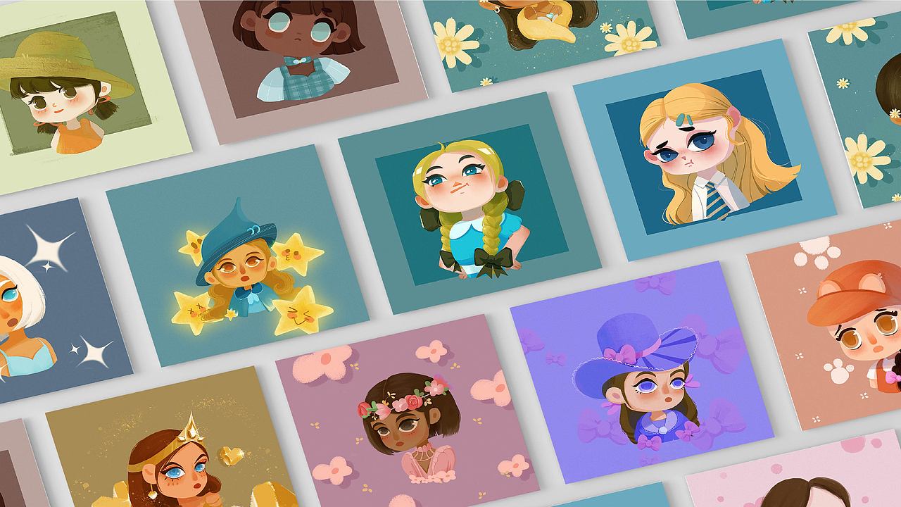 这样的作品集如何找到插画实习？